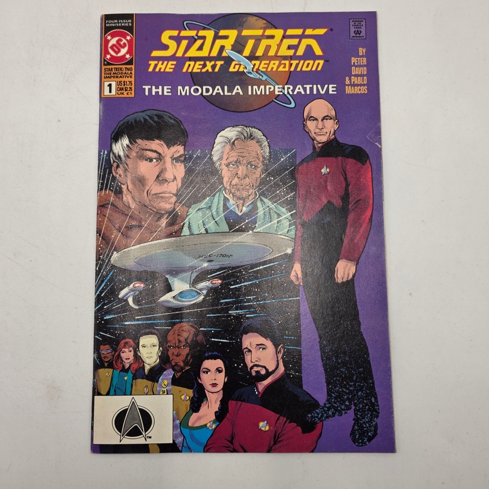 DC Comics Star Trek The Next Generation 1 Modala Imperative Spock Picard 1991
